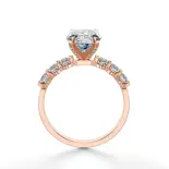 Pierścionek z dużym diamentem różowe złoto SBP_038 Pierścionek z dużym diamentem różowe złoto SBP_038